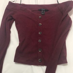 Off the shoulder shirt